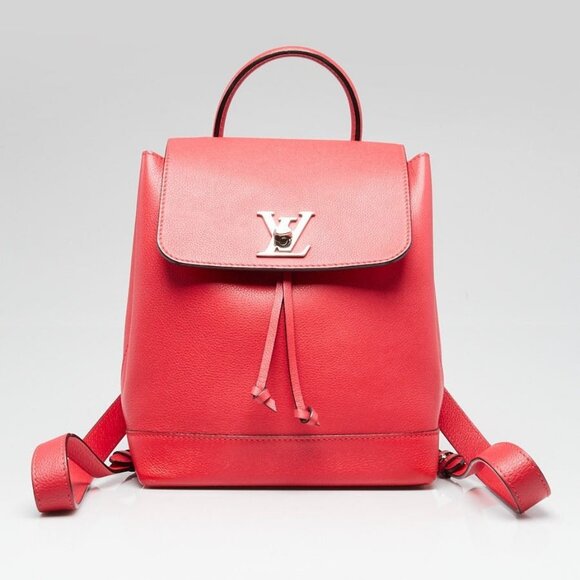 Louis Vuitton Poppy Leather Lockme Backpack - Picture 2 of 12